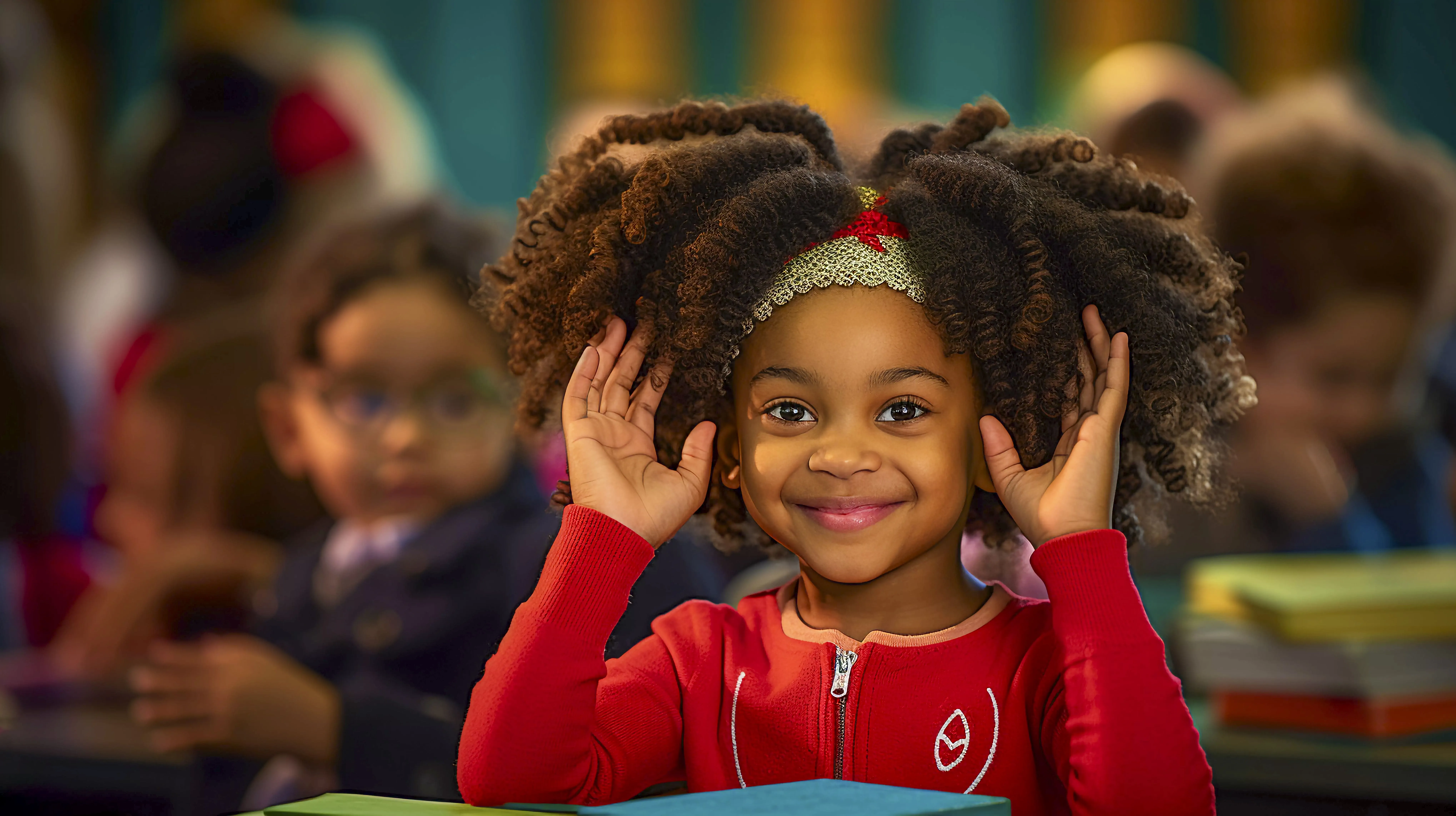 Students celebrating education